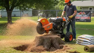 Professional stump grinding service for Prairie Home, MO homes by Columbia tree removal experts