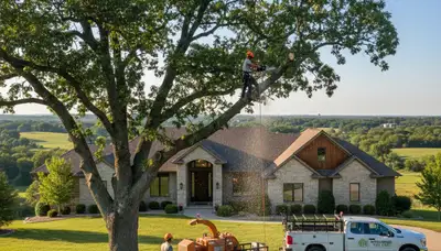 Professional tree removal service team working safely in Columbia, MO